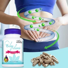 15 Day Cleansing Say Goodbye to Bloating Flatulence 30 Capsules