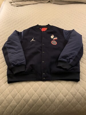 Olympic Jordan France Reversible Bomber Varsity Jacket XXXL  display picture 1