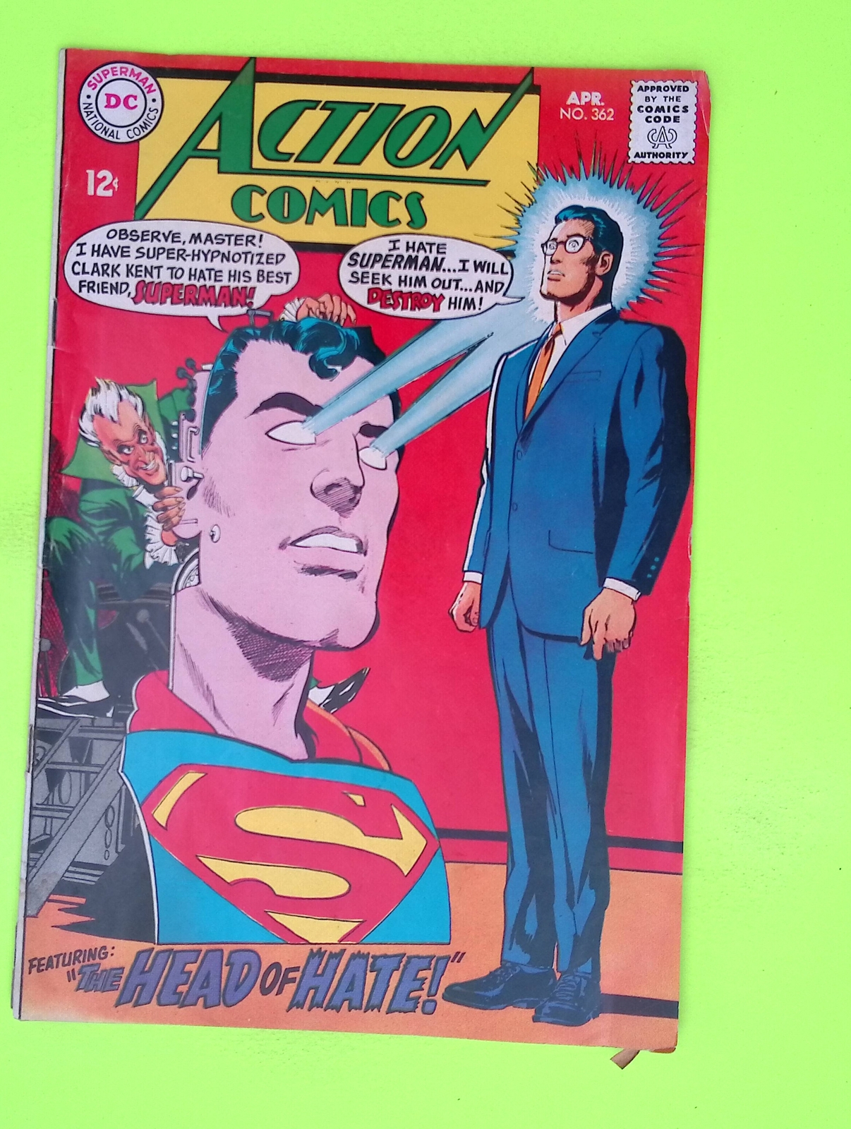 Action Comics #362 Vol. 1 1968 DC Comics Low Grade Comic Book K31-54