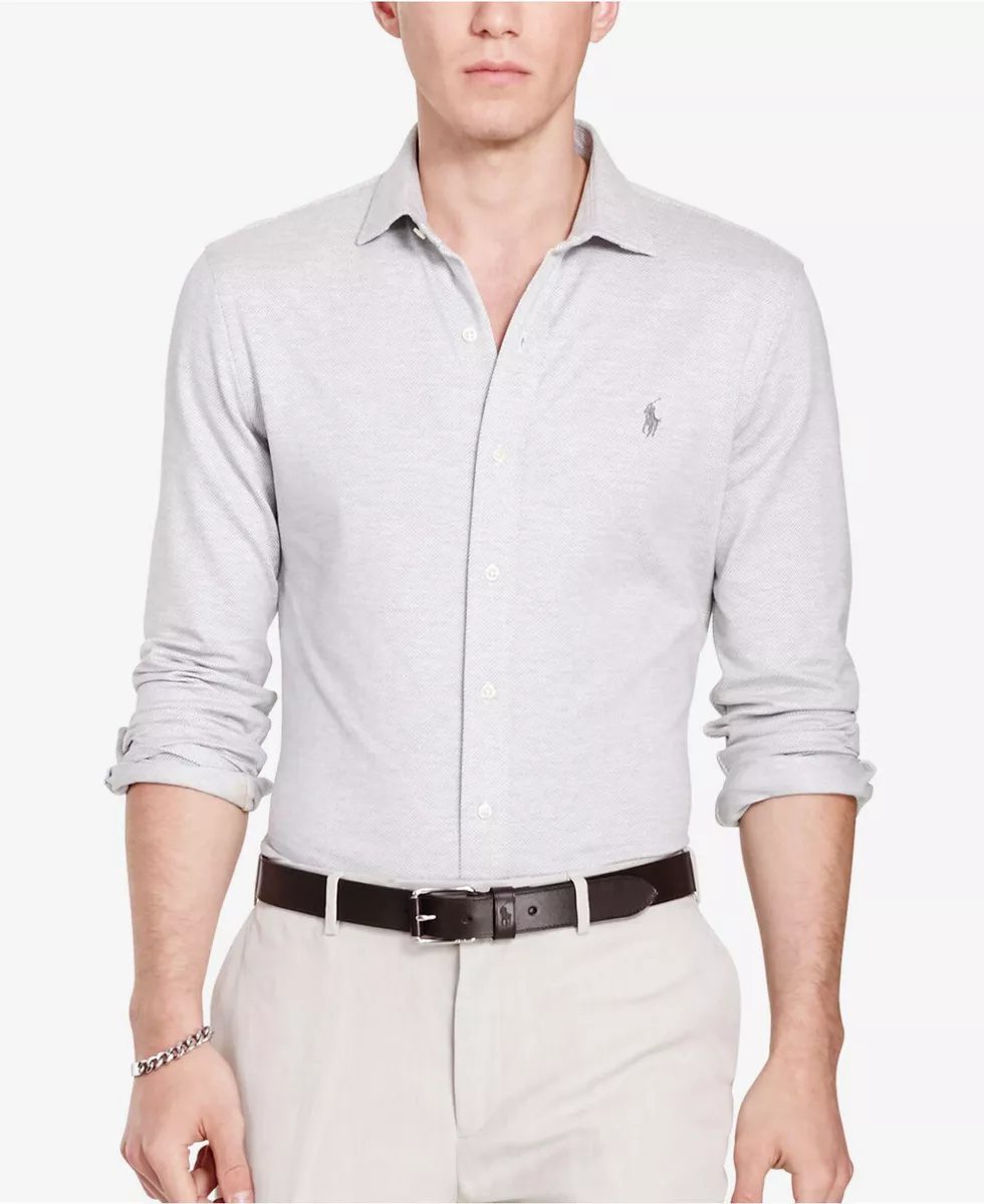 Polo homme - LUXURY STRETCH LONG SLEEVE POLO