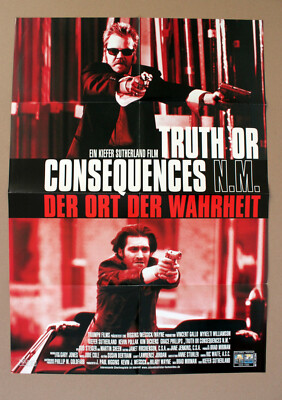 Truth or Consequences N. M. * VIDEO-POSTER A1 Ger 1-Sheet ´98 Kiefer Sutherland 
