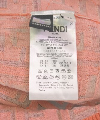 FENDI Dress Orange(Total pattern) 36(Approx. XS) 2200492068368 | eBay
