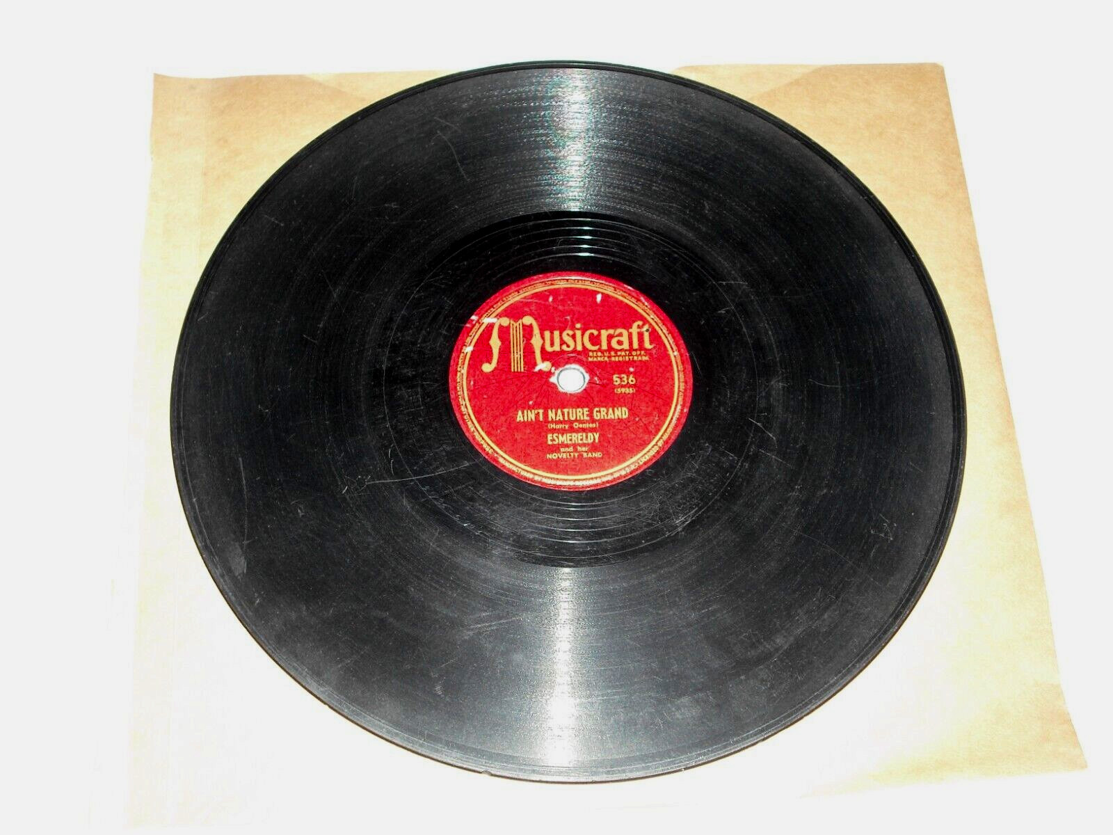 ESMERELDY-Ain't Nature Grand (1948) MUSICRAFT 10" 78 RPM Shellac Single