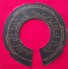 Scala parlante per radio d'epoca italiana diametro esterno 130mm