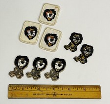 Vintage Lot of Hubert Lion Harris Bank Magnets and Patches