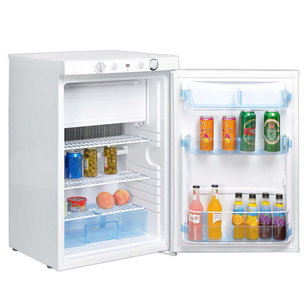 Smad Gas Fridge Freezer 3 Way Refrigerator for Caravan RV Motorhome 100L Quiet