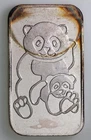 Panda Mother & Cub Pandagram Singapore 1 oz Silver Art Bar
