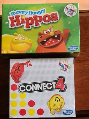 Mcdonalds Happy Meal Hasbro Spiele (Connect 4 & Hungry Hungry Hippos)