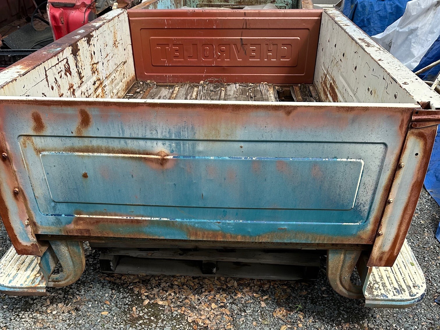 195559 Stepside Bed w/ Side Mount Spare Tire Option eBay