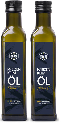  Weizenkeimöl native goods - 1. Kaltpressung - 100% naturrein - 2x250 ml / 500ml
