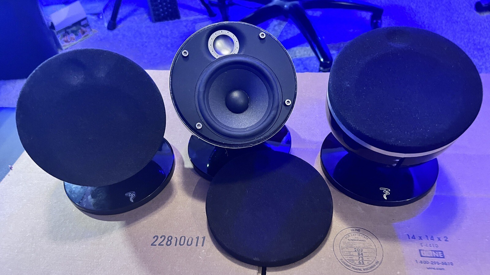 Focal Dôme Flax Dome Poly Glass satellite speaker (Black