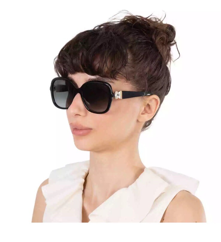 JIMMY CHOO SADIE Black & Gold Sunglasses 100% UV Protection  display picture 2