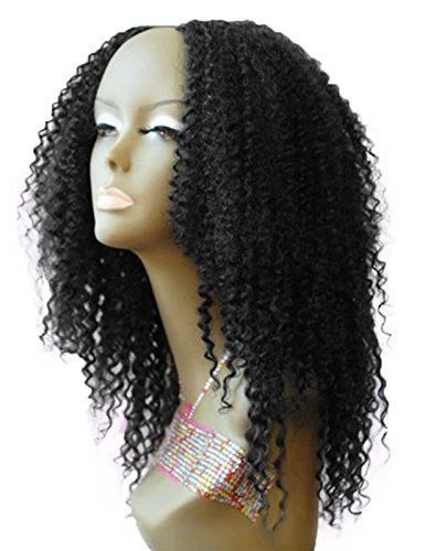 Curly Brazilian Human Hair U Part Wigs for Black Women Kinky Curly U Part Wigs - Image 4 of 4