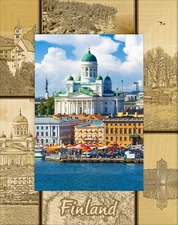 Finland Laser Engraved Wood Picture Frame Portrait (8 x 10)