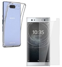 PROTECTOR PANTALLA CRISTAL ULTRA TEMPLADO PARA SONY XPERIA XA3 + FUNDA TPU TRANSPARENTE