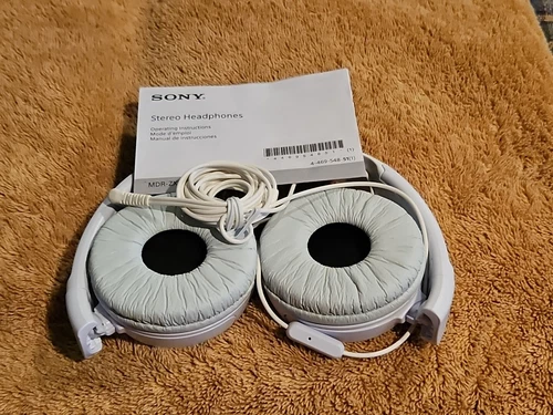Sony MDR-ZX110AP Wired Stereo Headphones - White