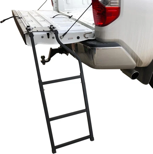 Truck Tailgate Ladder Foldable Compatible with Pickup Truck'S Bed, Truck Bed Lad