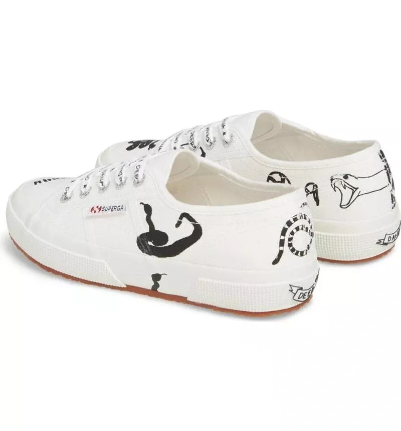 SUPERGA Unisex Adult DeerDana Snake Classic Lace Up Sneakers US M