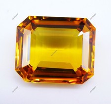Makelloser 23,05 kt natürlicher gelber Ceylon-Saphir strahlender...