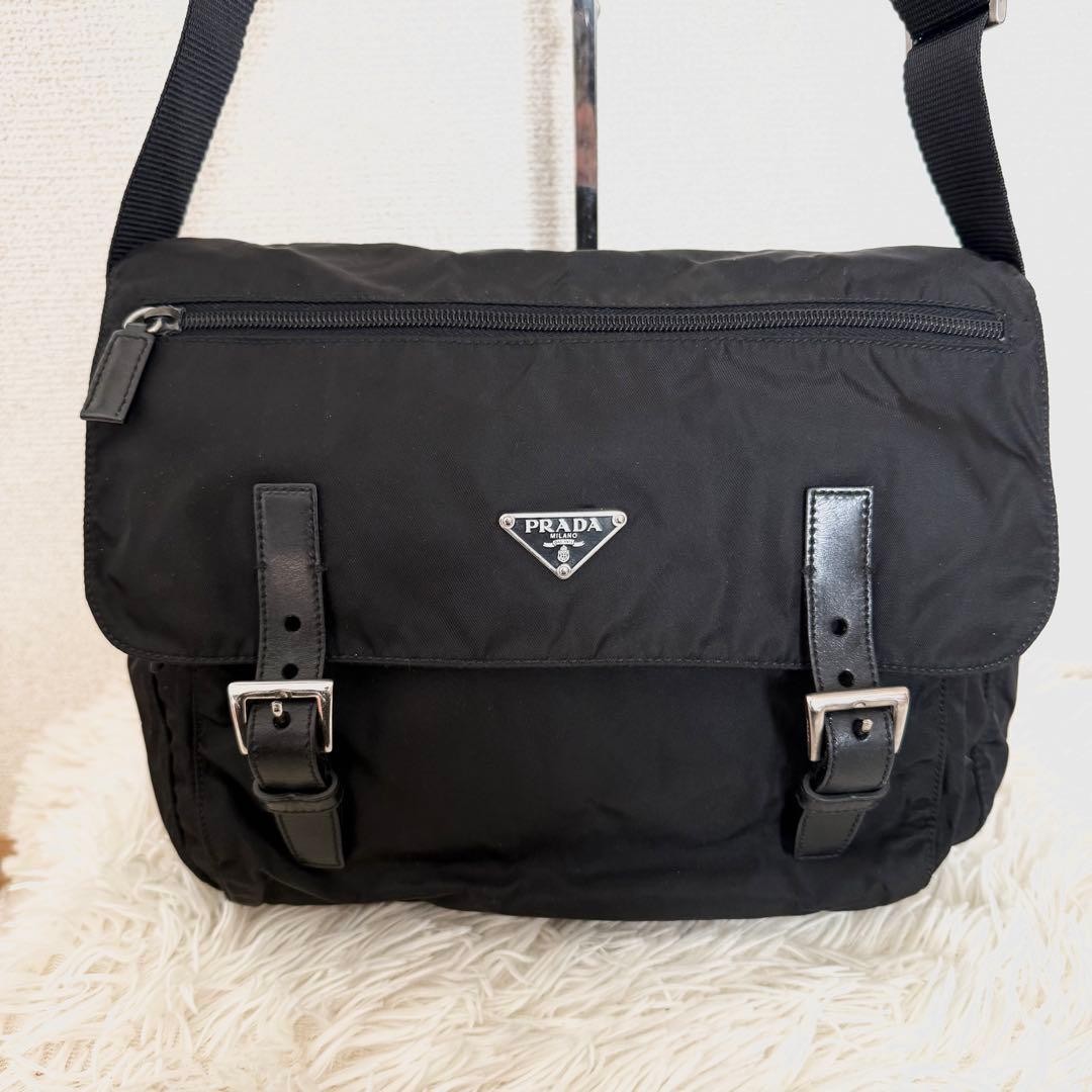 PRADA Black Shoulder Bag Nylon thumbnail 2