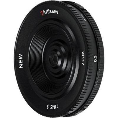 7Artisans 18mm f/6.3 Mark II Pancake Lens for Sony E APS-C Mirrorless Cameras