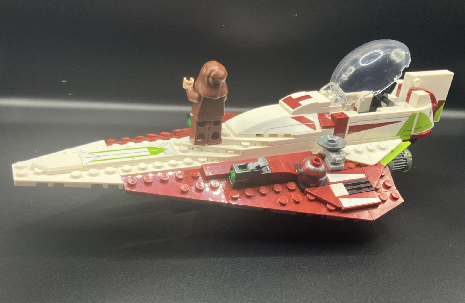LEGO Star Wars: Jedi Starfighter with minifig (7143) Nearly Complete ...