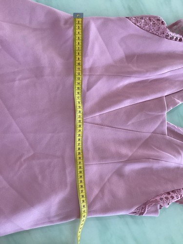 Forever New Size 14 Ruffle Hem Mini Dress Blush Baby Showers Garden Parties - Picture 8 of 10