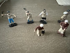 VTG Safari Ltd Jamestown Settlers 2” Action Figures John Smith Ship (Lot Of 6)