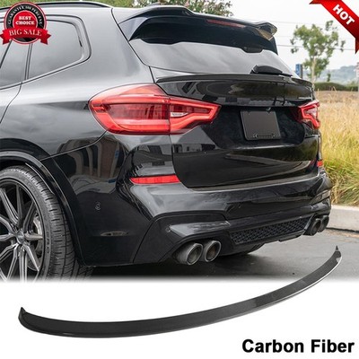 REAL CARBON Rear Roof Spoiler Middle Wing For BMW X3 G01 F97 X3M IX3 2019-2022