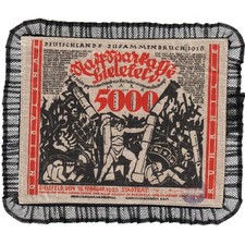 [#289076] Germany, Bielefeld, 5000 Mark, 1923-02-15, UNC(63), Burlap, Grabowski:
