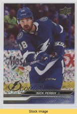 2023-24 Upper Deck Series 2 Speckled Rainbow Foil Nick Perbix #417 READ 1e7g