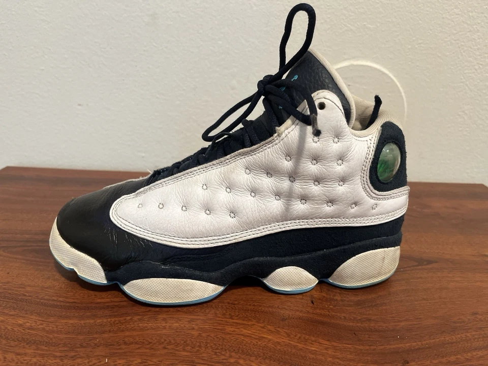 Air Jordan 13 ретро (GS) белый обсидиан порошок синий - DJ3003-144 - размер 4,5Y - Изображение 2 из 4