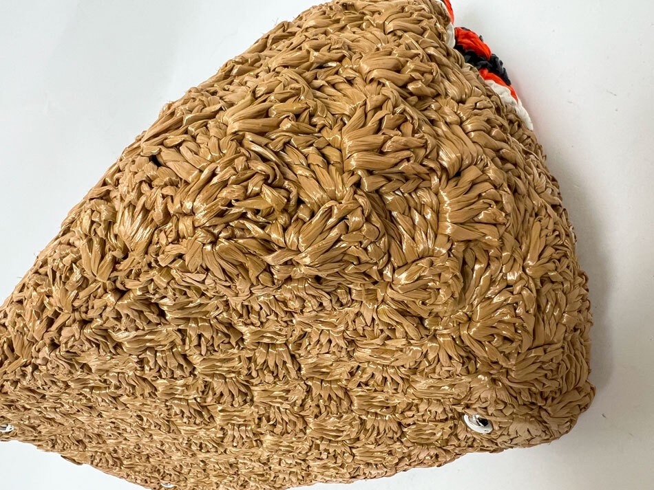 PRADA Canapa Tote Bag Shoulder Bag RAFIA CROCHET CARAMEL PAPA 1BG889 Used from j thumbnail 4