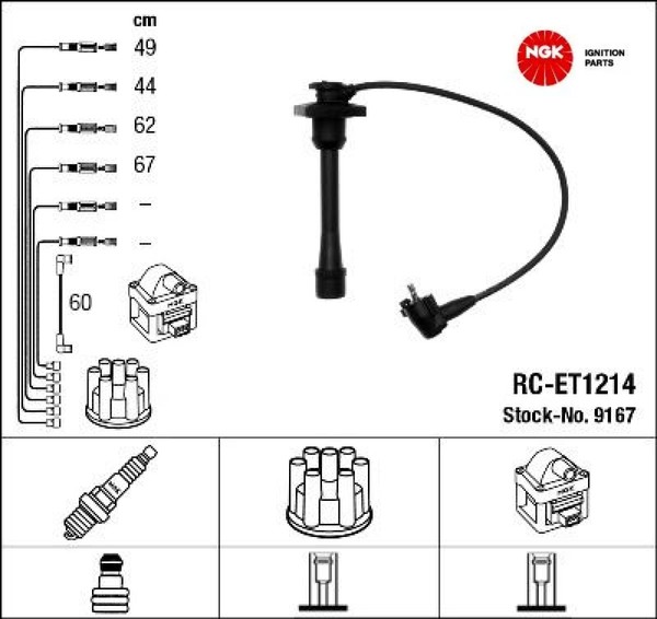 NGK 9167 ZüNdleitungssatz ZüNdkabelsatz ZüNdkabel FüR Toyota-image