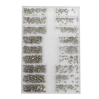 #ad 18 Different Sizes Silver Mini Steel Screws For Watch Back Case Or Eyeglasses A $9.39