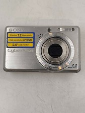 Sony Cyber-shot DSC-S750 7.2 MP Digital Camera Silver - Not Working For Parts