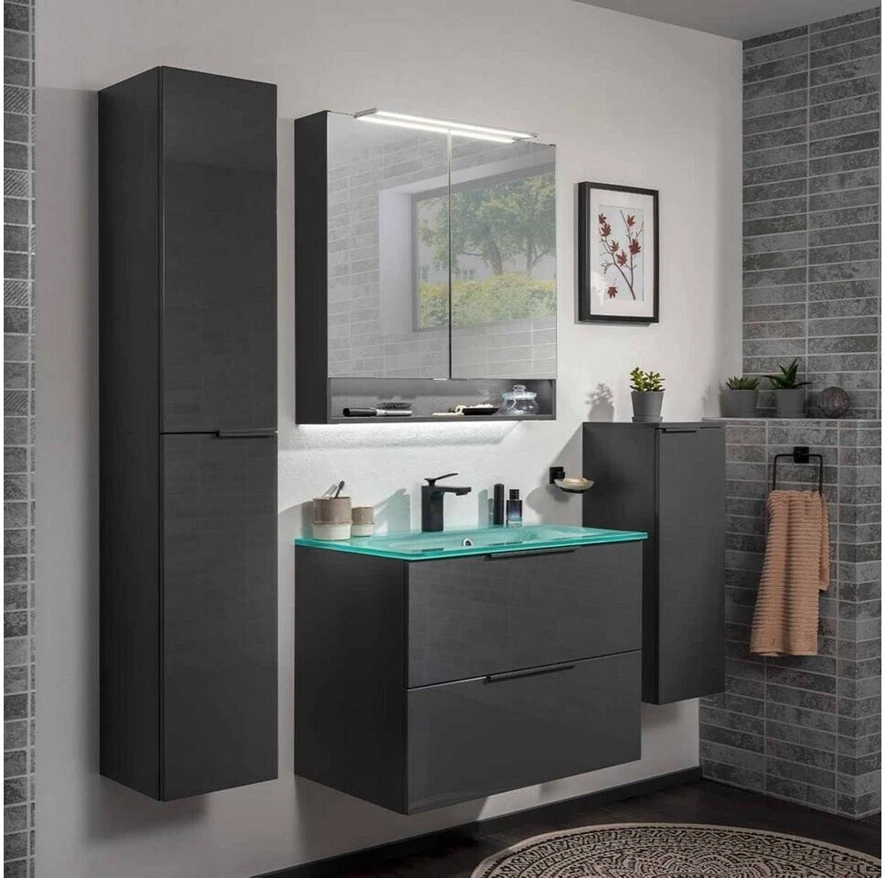 Lavabo de cristal Fackelmann Kara Bianco 86296 80 x 50 cm