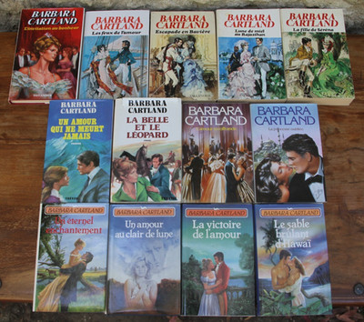 BARBARA CARTLAND - KONVOLUT 13 BÜCHER - TREVISO, TALLANDIER, F. FREIZEIT - 1978/95
