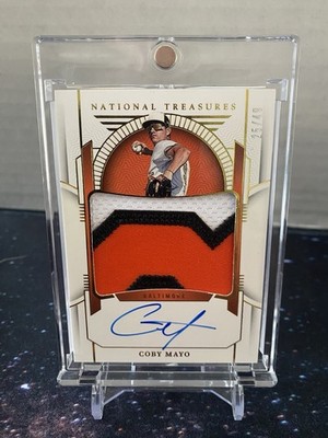 2024 National Treasures Coby Mayo Patch Auto /49 Orioles