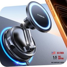 2026 Vacuum for Magsafe Car Mount  98 LBS Strongest Suction  Ultra Black