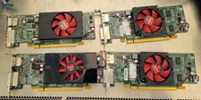 LOT of 4 Dell AMD Radeon 1GB PCI-E LOW Profile Video Cards 00WH7F 0DMHJ0 0YT0RH
