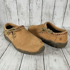 Teva Moki Souk 6892 Leather Nubuck Waterproof Moccasin Tan Sz 8 NEW