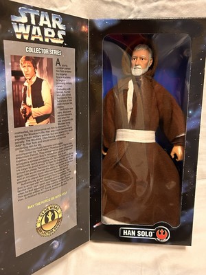 Star Wars Collector Series Action Figures With Miss Printed Obi Wan/Han Solo Box