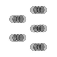 20Pcs Game Console Dust Mesh Nylon Cover Dual Protection Fan Filter for Gaming