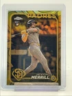 JACKSON MERRILL 2024 TOPPS CHROME GILDED ROOKIE REFRACTOR RC /99 Q2754