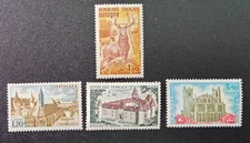 3931 - FRANCE - SCOTT# 1334 - 1337 - MNH - CAT $3.65