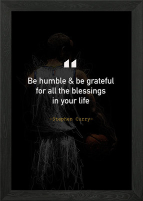 Stephen Curry Zitate Gerahmtes Wandbild Poster Leinwanddruck Bild