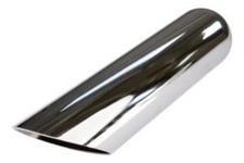 Universal Angle Cut Chrome Exhaust Tip 2.25 Inlet 3 Outlet 12 Long Jac312-214