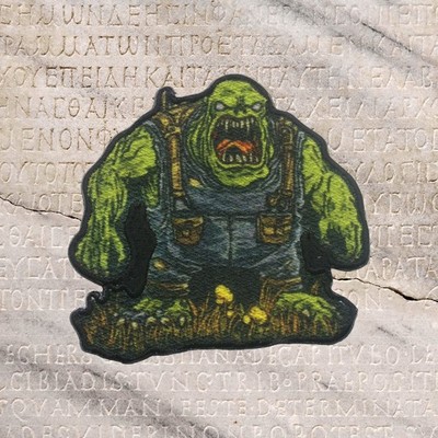 Swamp Monster Patch Iron On Horror Gothic Creature Graves Goth Scary Movie Gift