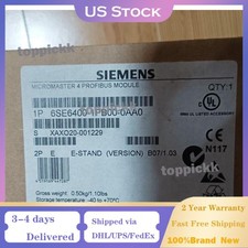 New Siemens 6SE6400-1PB00-0AA0 MICROMASTER 4 PROFIBUS module 6SE6 400-1PB00-0AA0